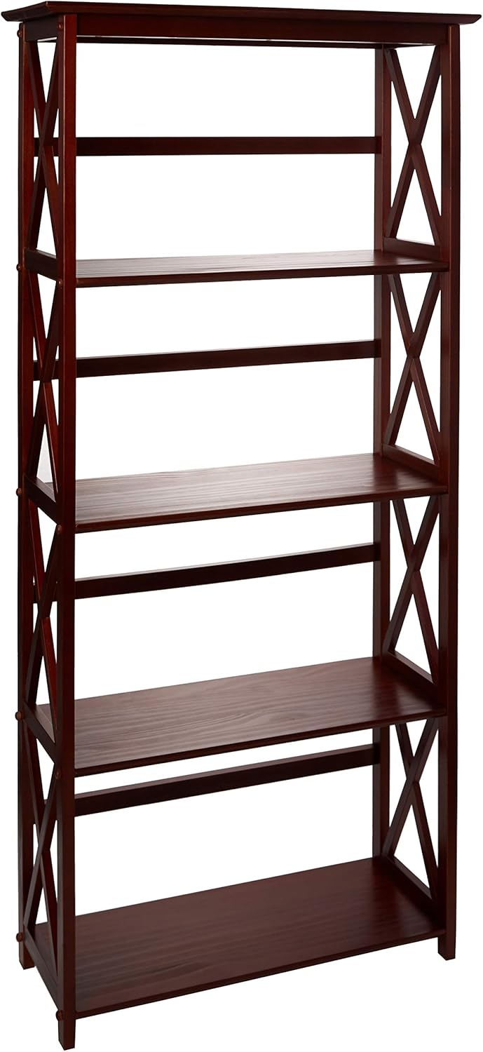 White 5-Shelf Bookcase B2363