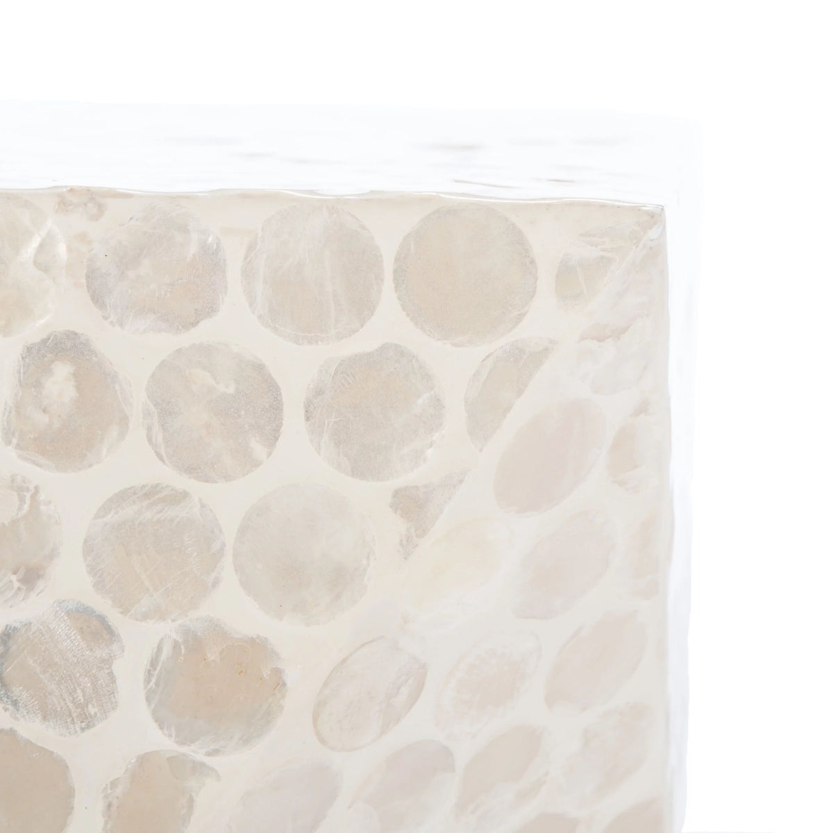 White Square Accent Table J9378