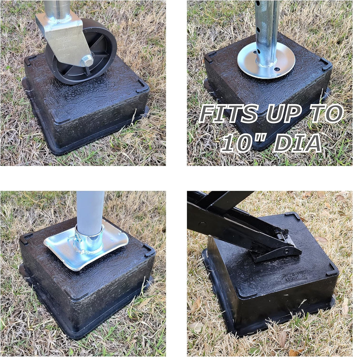 4 Pack Trailer Jack Block Stand 12,000 lbs Capacity Stabilizing Pads F92794