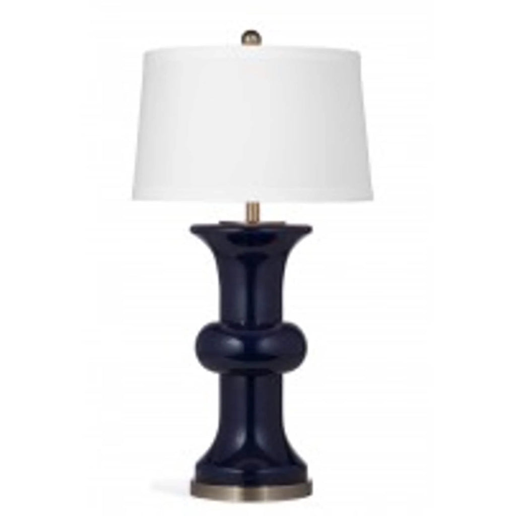 Navy Blue Glass Table Lamp Z352