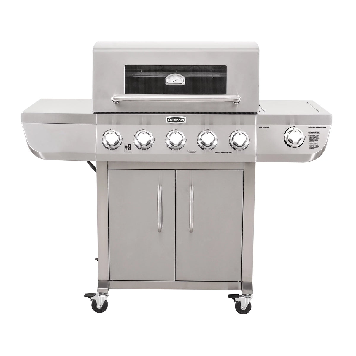 5-Burner Dual Fuel Gas Grill W6854
