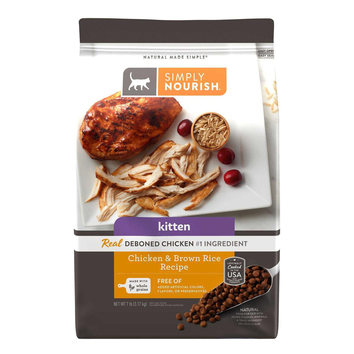 Chicken and Rice Dry Cat Food G49627