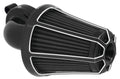 Black Beveled Air Cleaner Kit S201