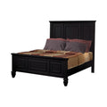 Queen Panel Bed with High Headboard Black C583021