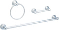 Polished Chrome 3 Piece Bathroom Hardware Set G8252