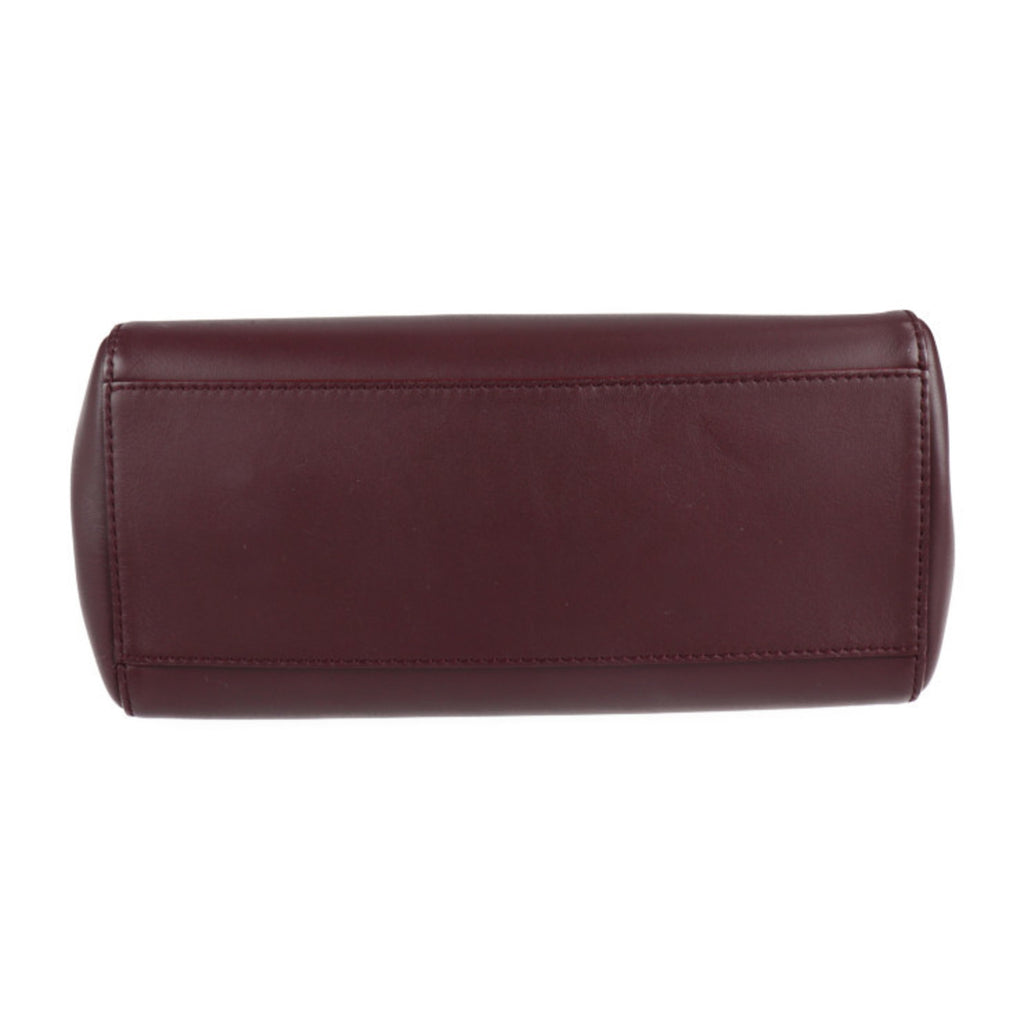 Bordeaux Calf Leather 2WAY Shoulder Bag Tote R869597