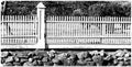 White Picket Fence Canvas Art 40x21 E48495