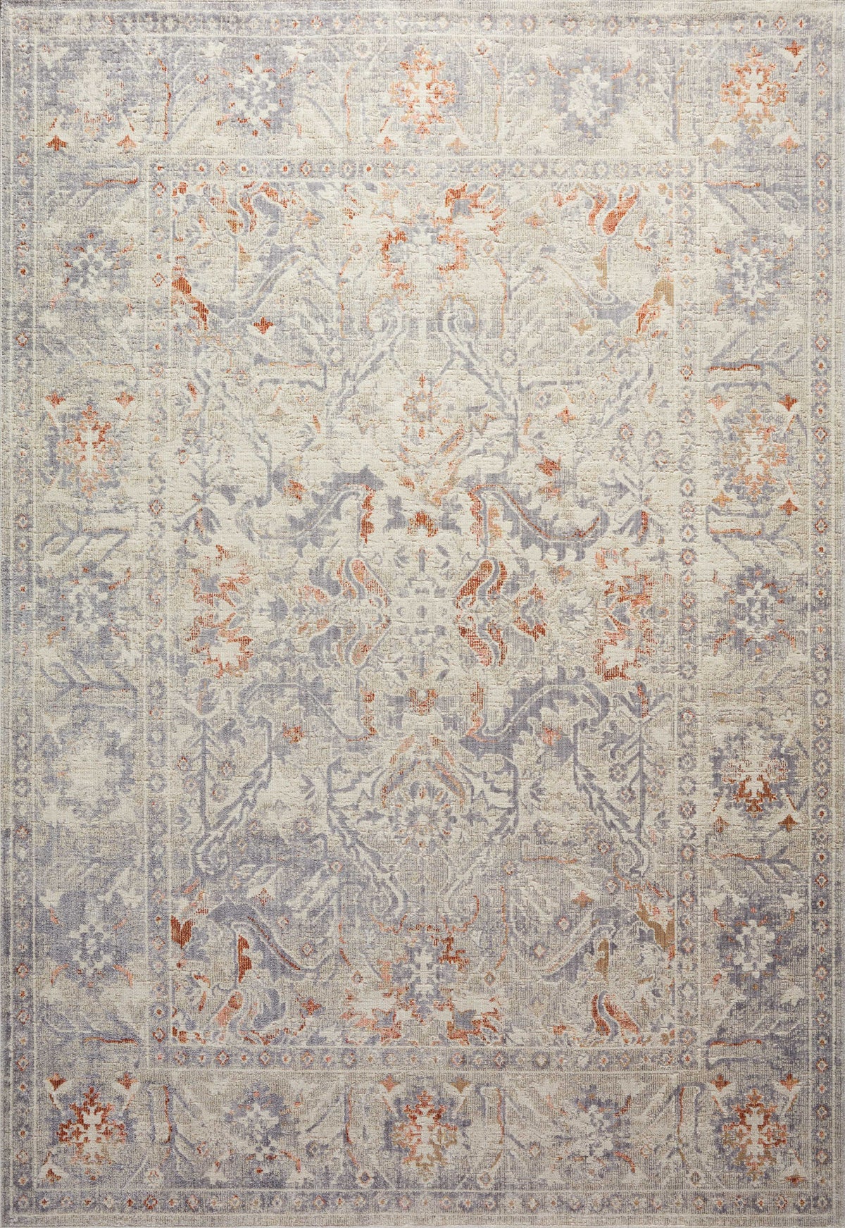Oatmeal Lavender Rug D10222