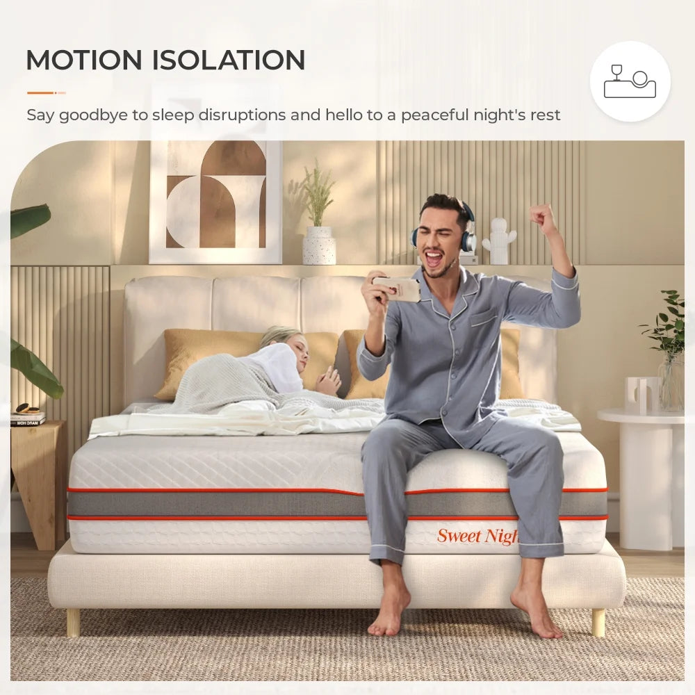 Queen Size Gel Memory Foam Mattress V724590