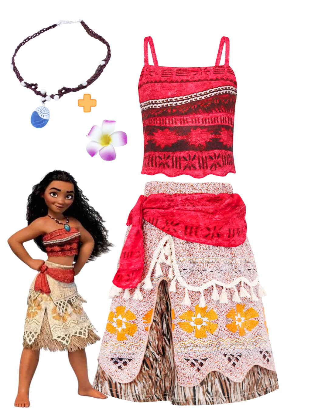 Princess Costume Two-Pieces Crop Top Skirt Set V661240
