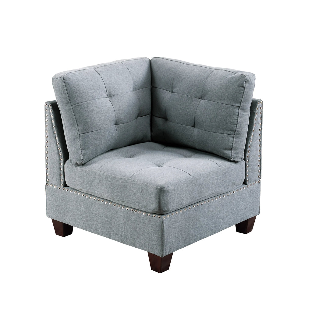 5 Pcs Modular Sofa Set Gray X535535