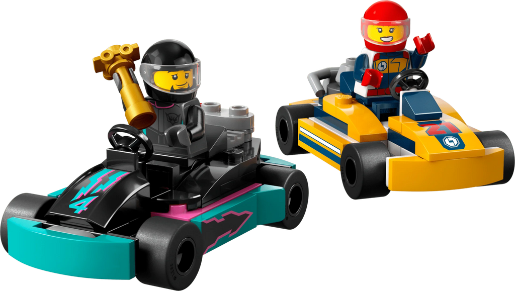 Go-Karts and Race Drivers Toy Playset U760