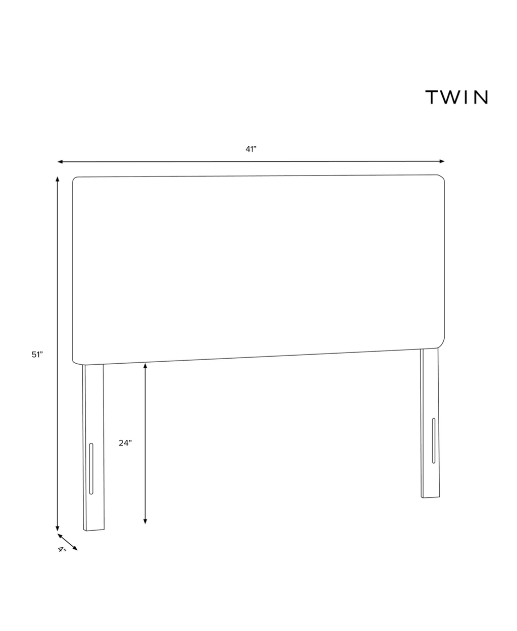 Twin Headboard F6693