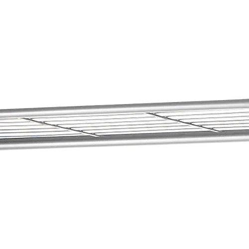 Silver and Black Double Rod Closet System N128255
