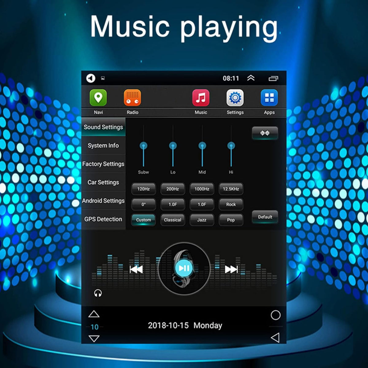 9.7in WiFi Car Radio Stereo Video Player V609243