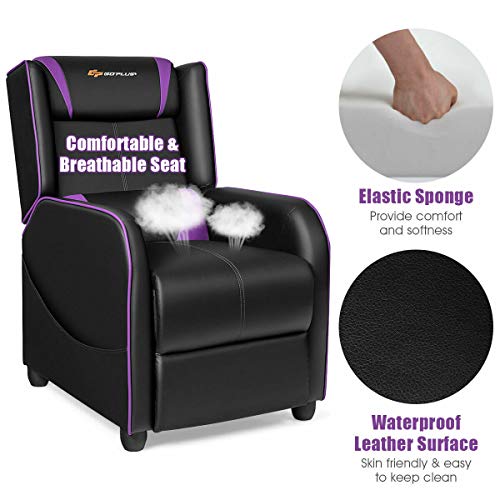 PU Leather Recliner Chair with Footrest S6266