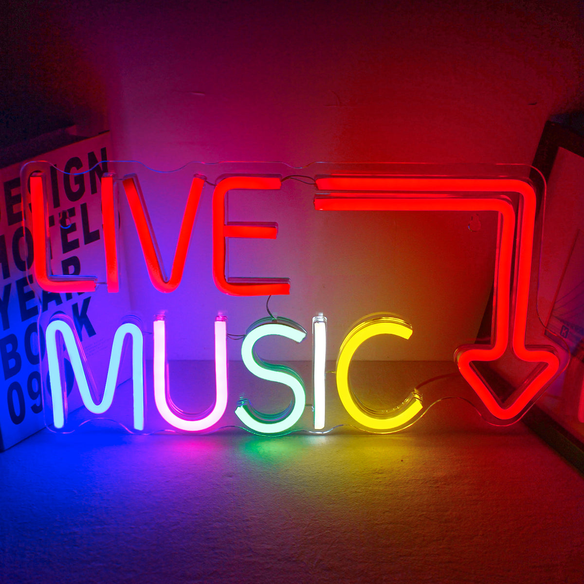 LED Neon Light Signs for Bedroom Music Studio J6378