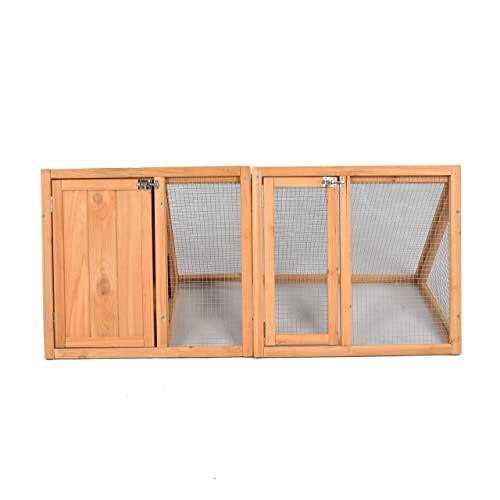 Wooden A-Frame Rabbit Hutch Chicken Coop I604828
