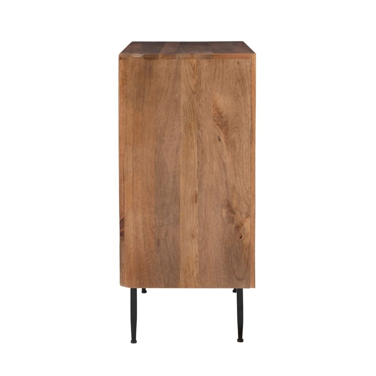 Brown Wood Cabinet with 2 Shelves K91945