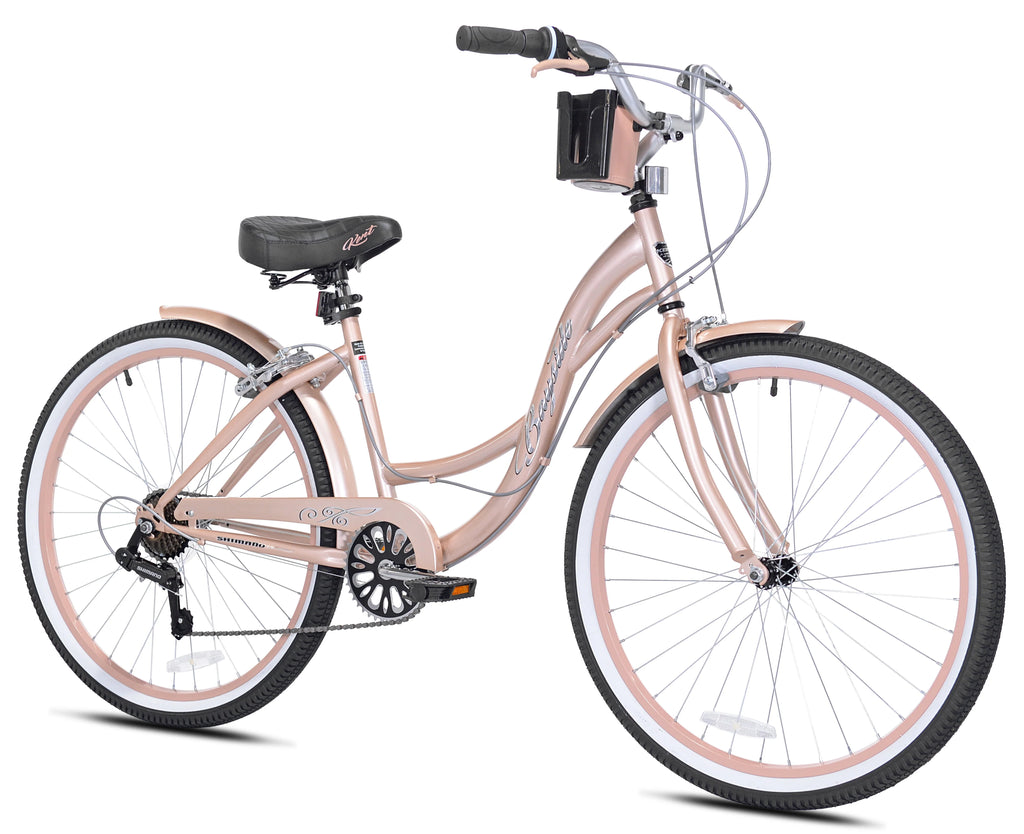26 In. Rose Gold Women's Cruiser Bike A1355