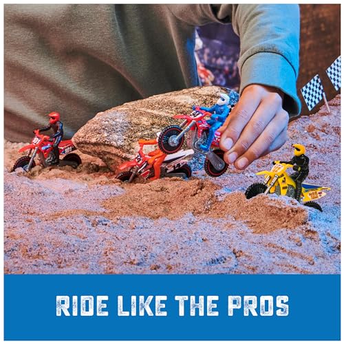 1:24 Scale Die-Cast Motorcycles with Rider Figure 5-Pack K650937