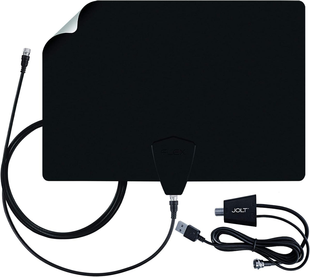 4K Ready Amplified TV Antenna with 12 ft. Coaxial Cable C653