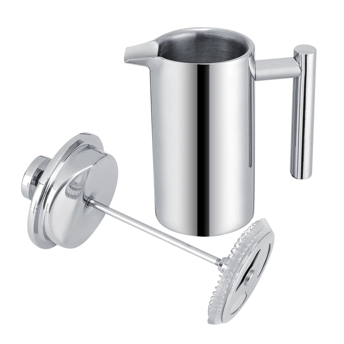 Cafetera de Acero Inoxidable de Doble Pared Prensa Francesa con Filtro (350 ml) I11600