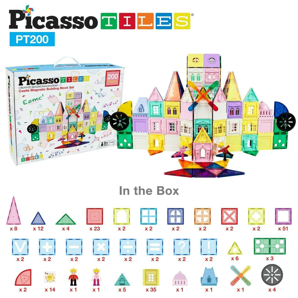 200-Piece 3D Magnetic Building Block Set Z63418