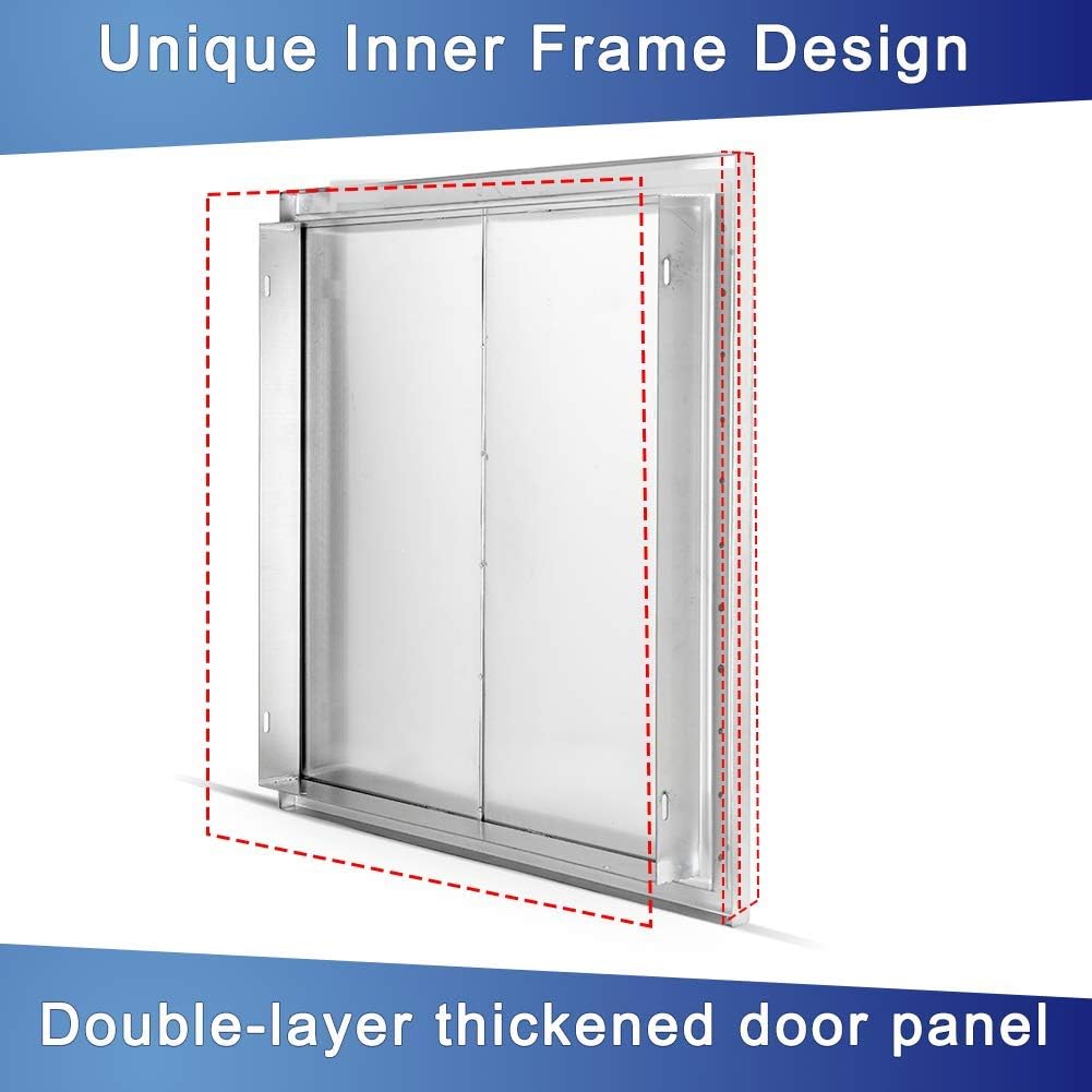 42 W X 21 H Stainless Steel Outdoor Kitchen Door U159703