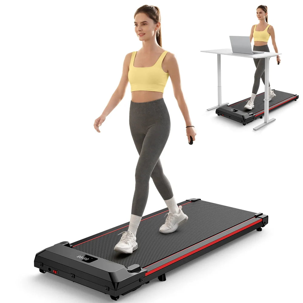 2 in 1 Under Desk Treadmill with Remote Control Q711