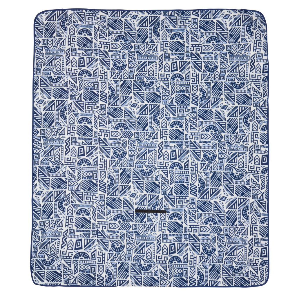 Blue Patterned Outdoor Blanket 60"x70" Z1252
