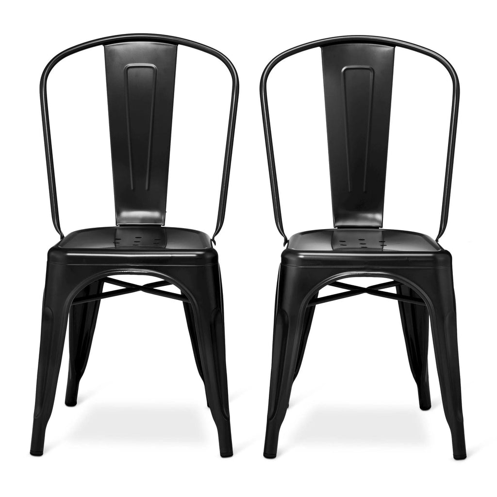 Black High Back Dining Chair Set of 2 E452083