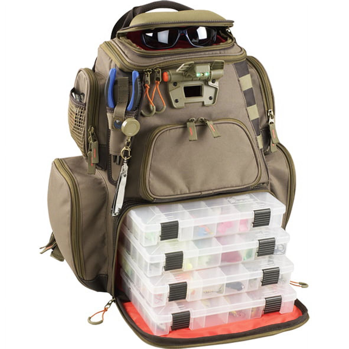 Lighted Tackle Backpack with 4 Trays I866