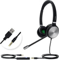 UH36-MONO Teams Certified USB Wired Noise Cancelling Headset with Mic Pack of 2 O6180