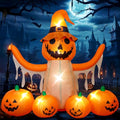 8FT LED Pumpkin Inflatable Halloween Decoration R71435