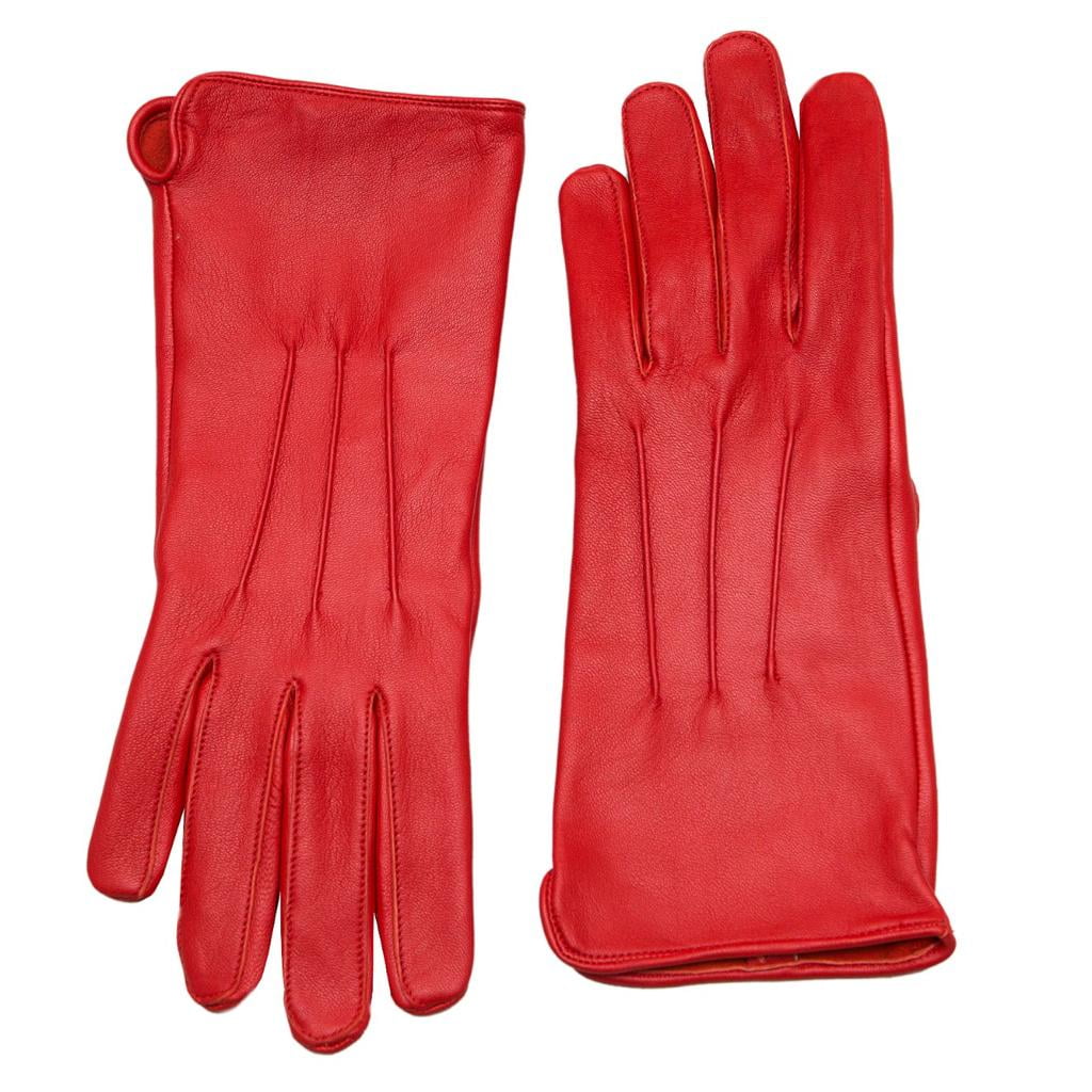 Genuine Leather Unlined Women Dress Gloves (M) E838979