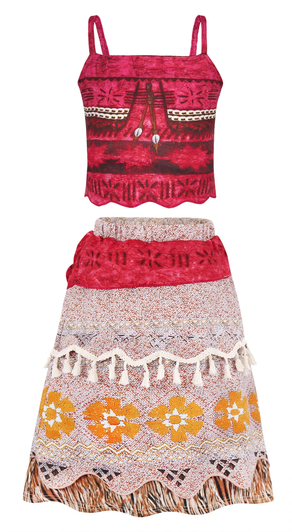 Princess Costume Two-Pieces Crop Top Skirt Set V661240
