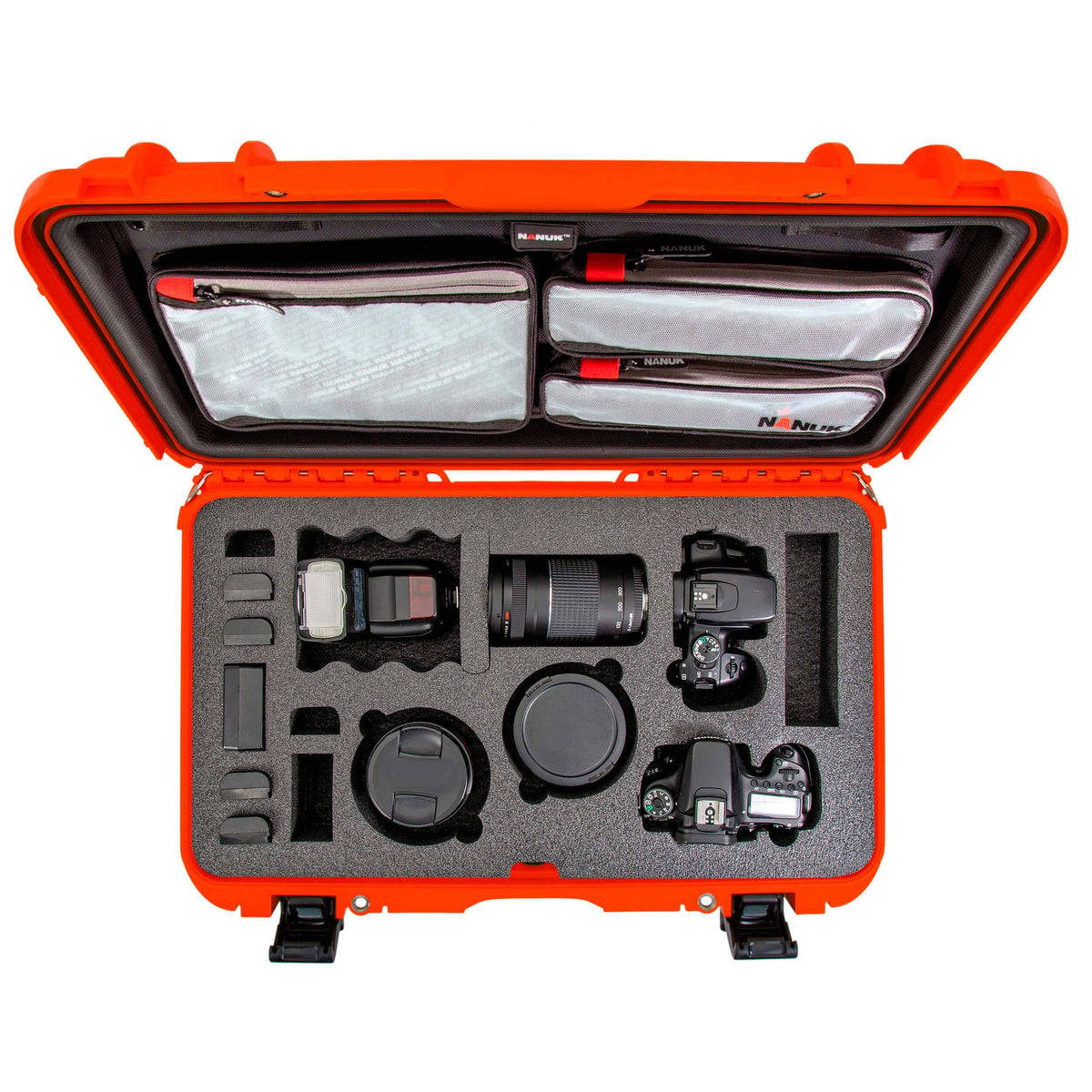 Yellow DSLR Camera Case with Lid Organizer F561981