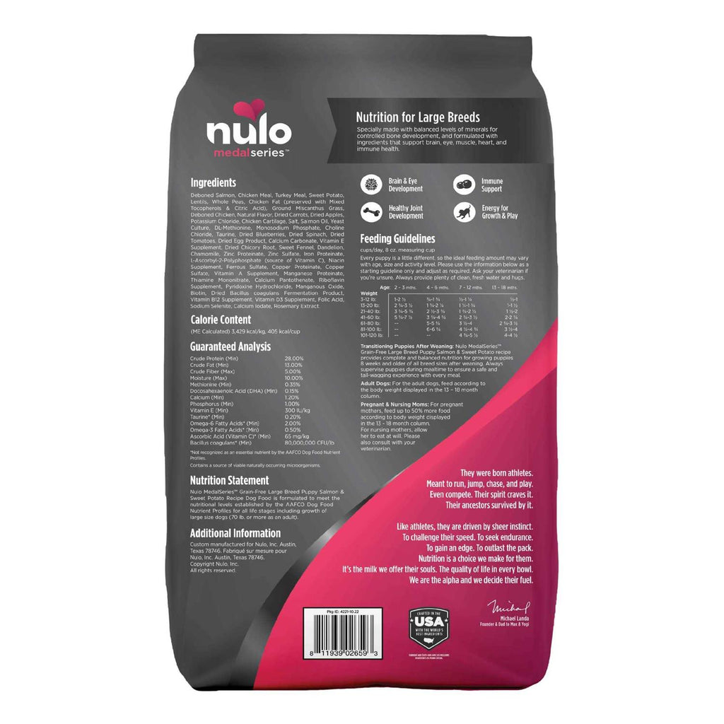 Salmon Large Breed Puppy Dry Dog Food L142